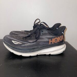Hoka Men's Black and Brown Running Shoes